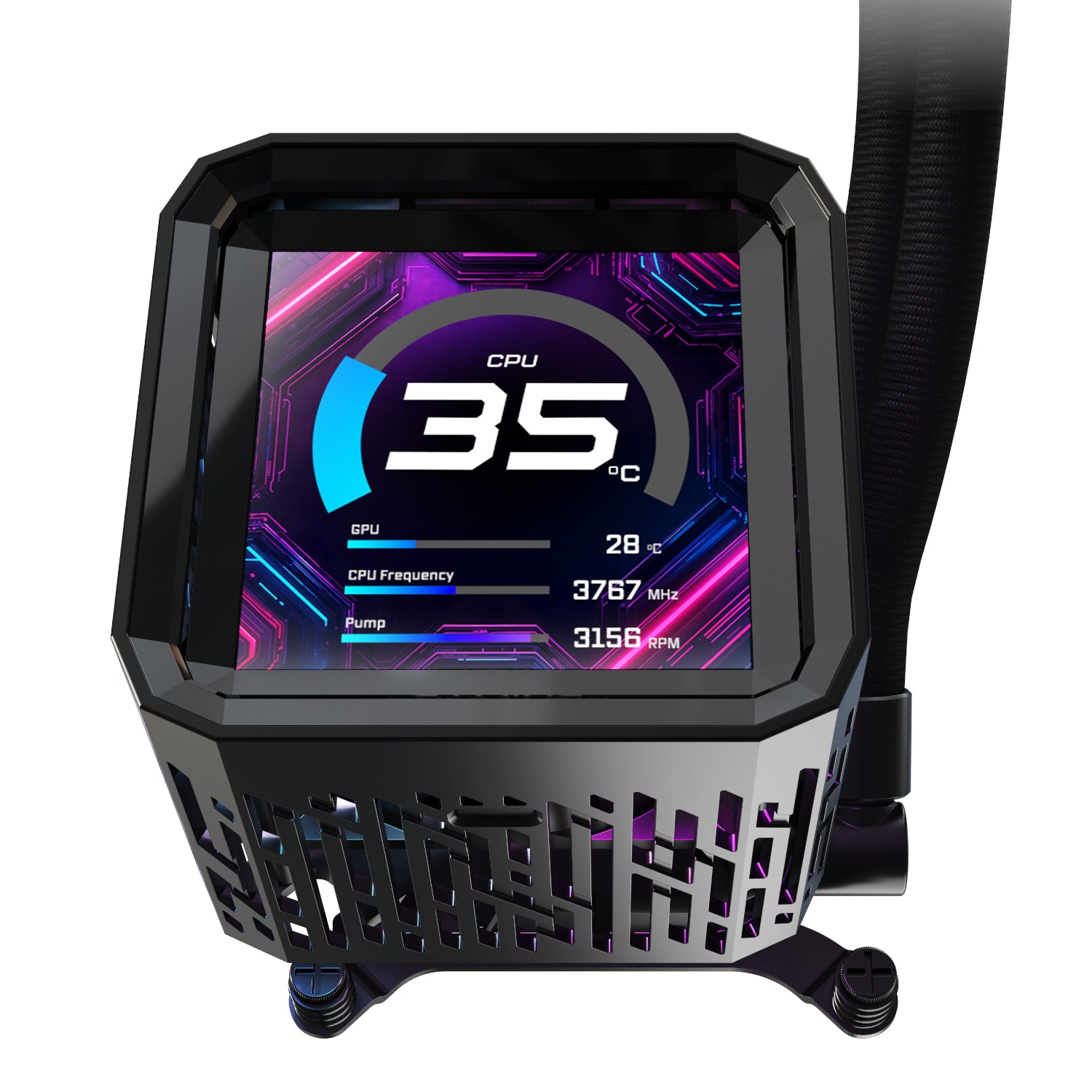 ASRock Phantom Gaming 360 LCD All-in-one Liquid CPU Cooler - Black – image 5