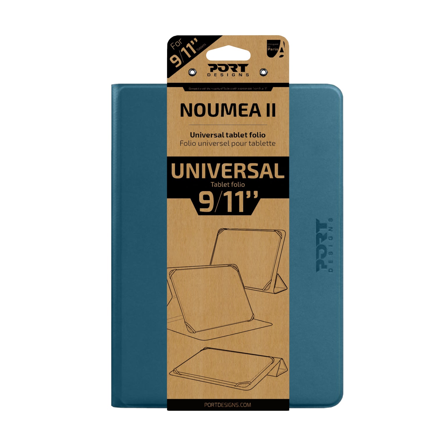 Port Designs Noumea II Universal 9/11" Tablet Folio – Blue – image 2