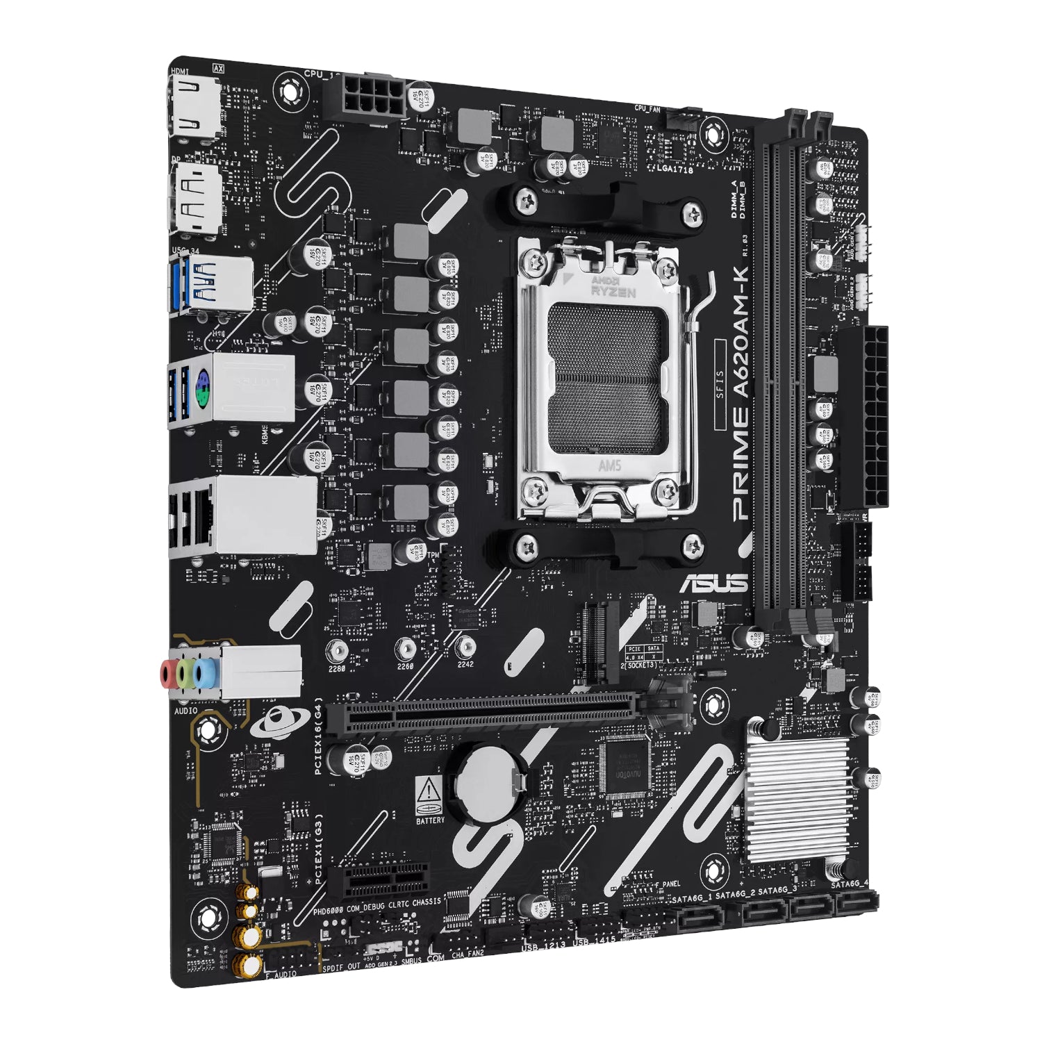 Asus PRIME A620AM-K AM5 M-ATX Motherboard – image 3