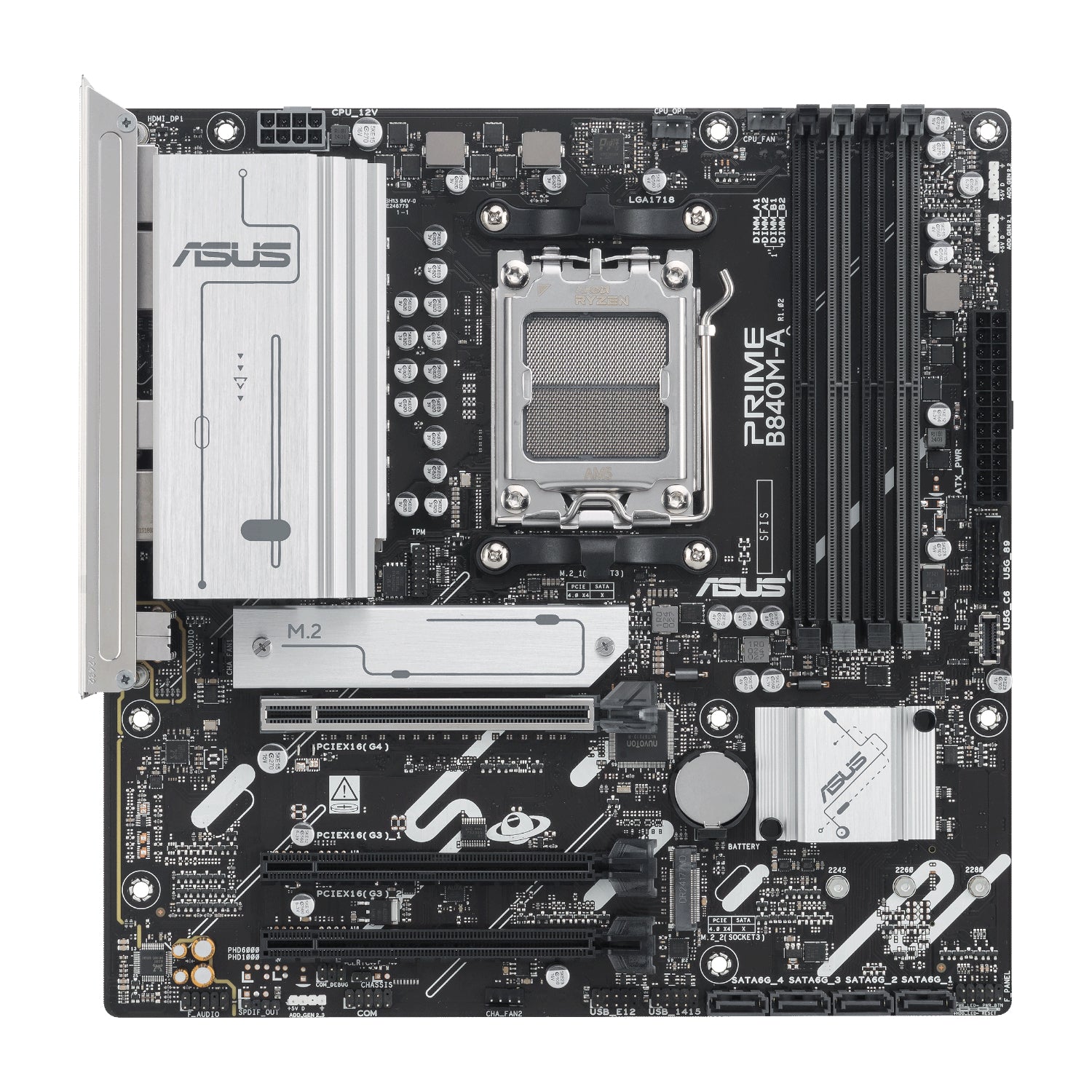 Asus PRIME B840M-A-CSM AM5 Micro ATX Motherboard – image 2