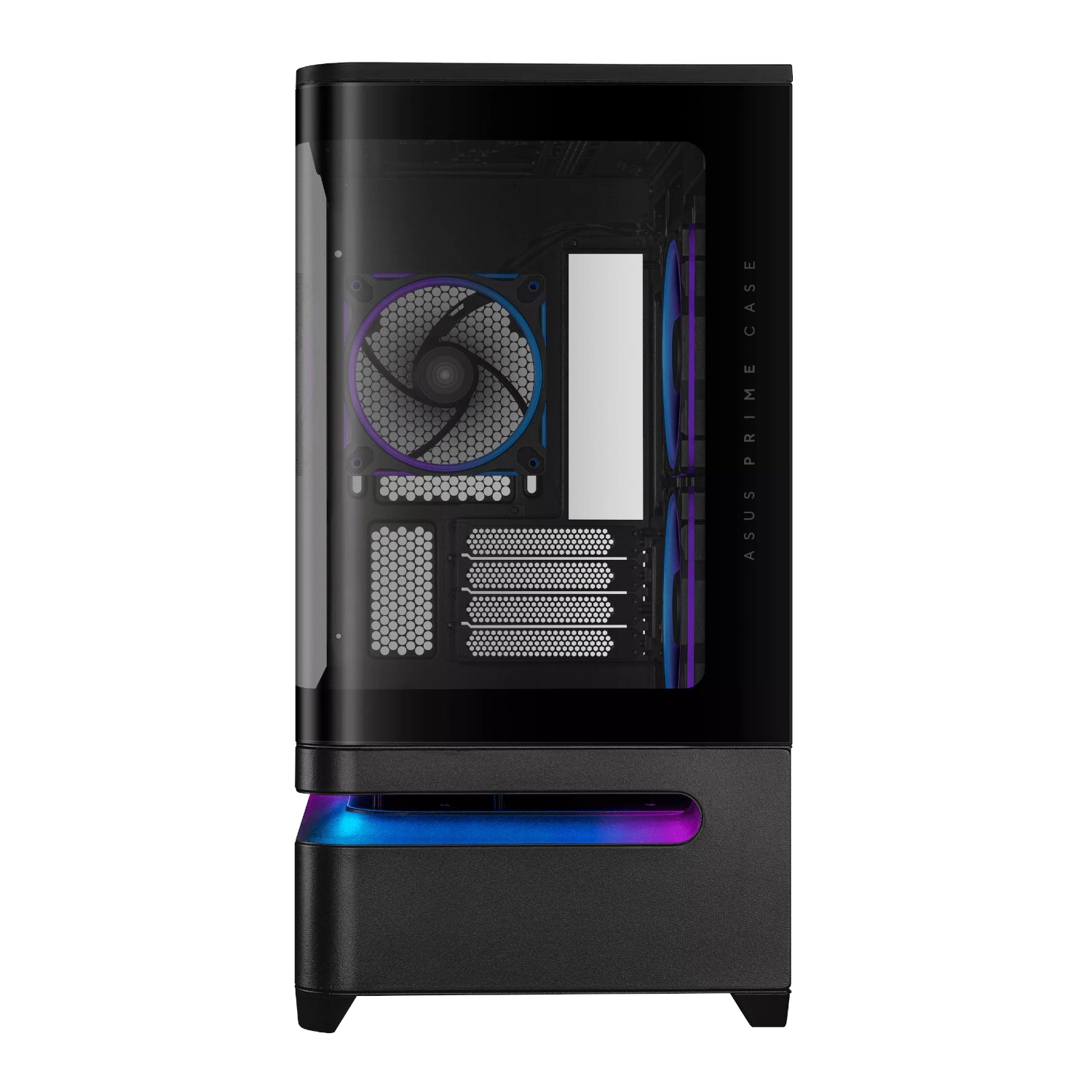 Asus Prime AP202 ARGB Curved Tempered Glass Micro-ATX Chassis – Black – image 2