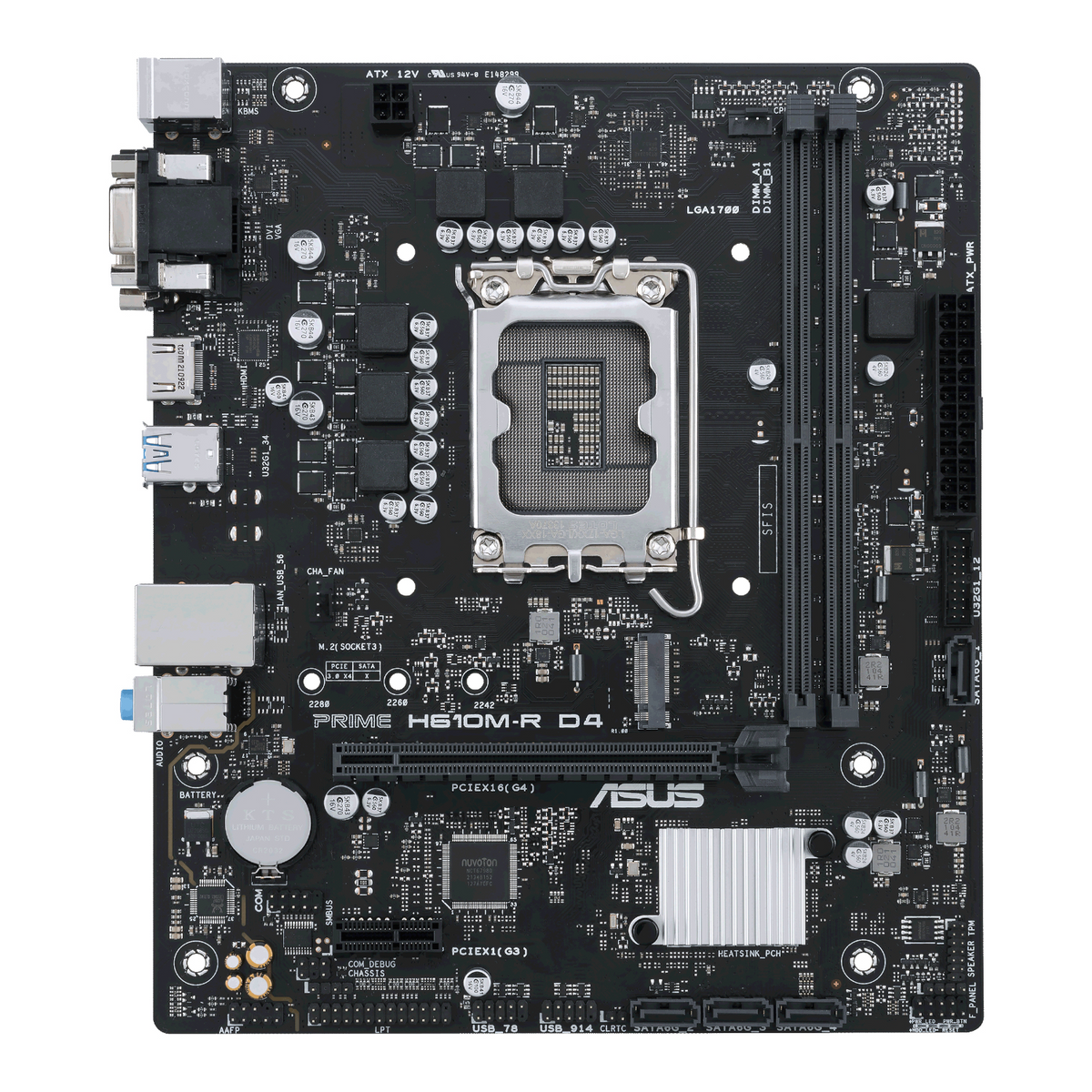 ASUS Prime H610M-R D4 LGA1700 M-ATX Motherboard – image 2