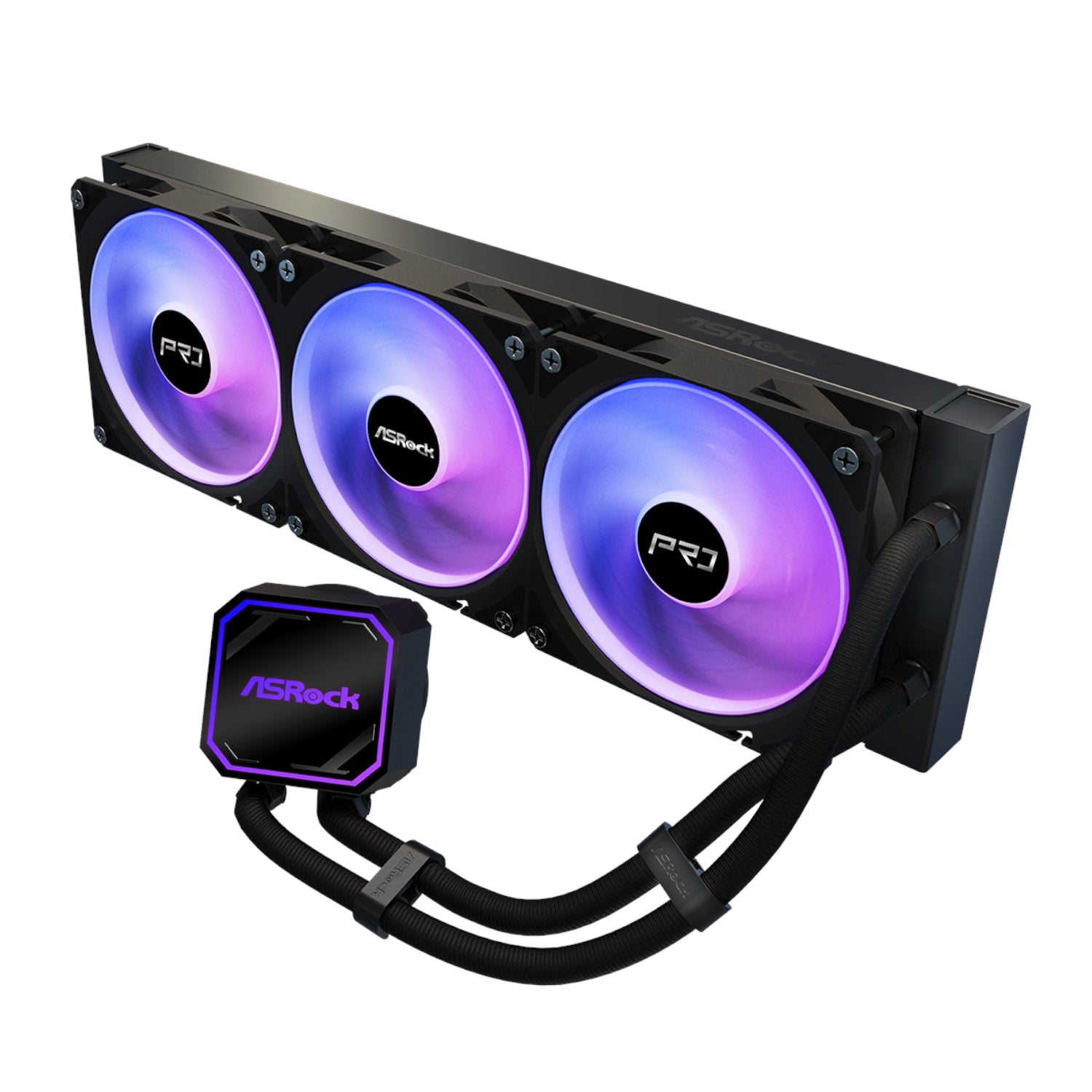 ASRock PRO 360 ARGB All-in-one Liquid CPU Cooler - Black – image 2