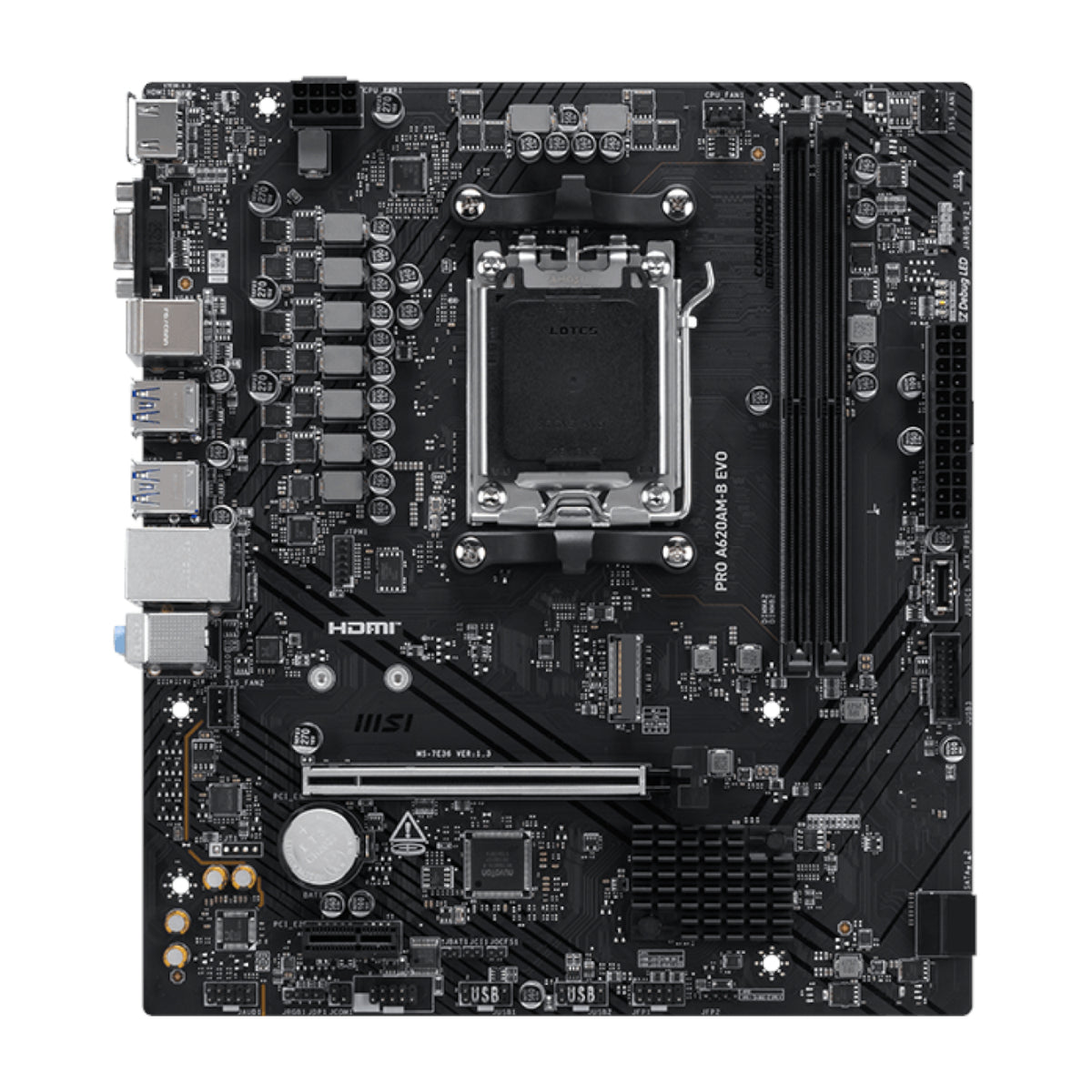MSI PRO A620AM-B EVO AM5 M-ATX Motherboard – image 2