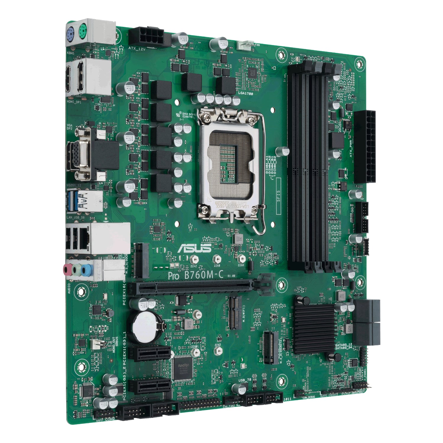 ASUS PRO B760M C CSM LGA 1700 M-ATX Motherboard - image 3