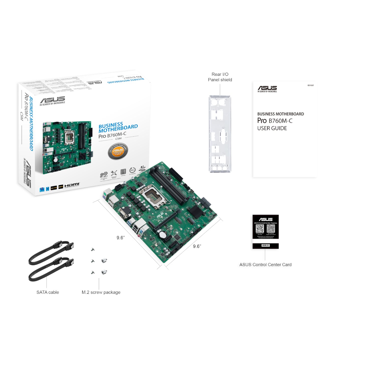 ASUS PRO B760M C CSM LGA 1700 M-ATX Motherboard – image 5