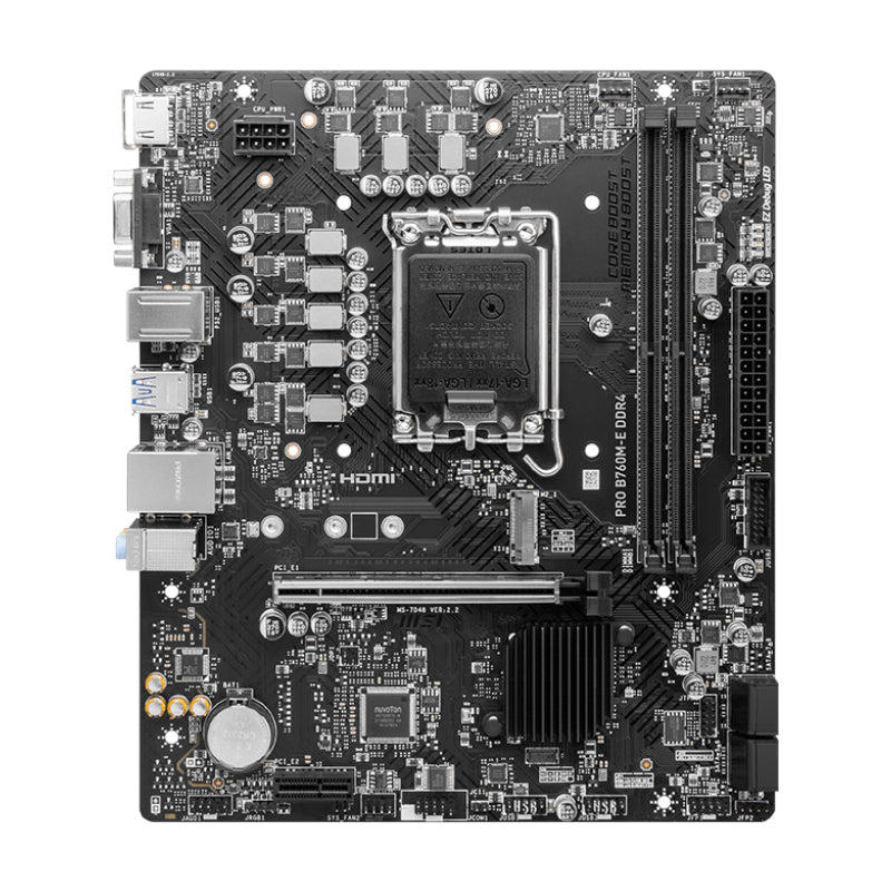 MSI PRO B760M-E DDR4 Intel LGA1700 mATX Motherboard – image 2