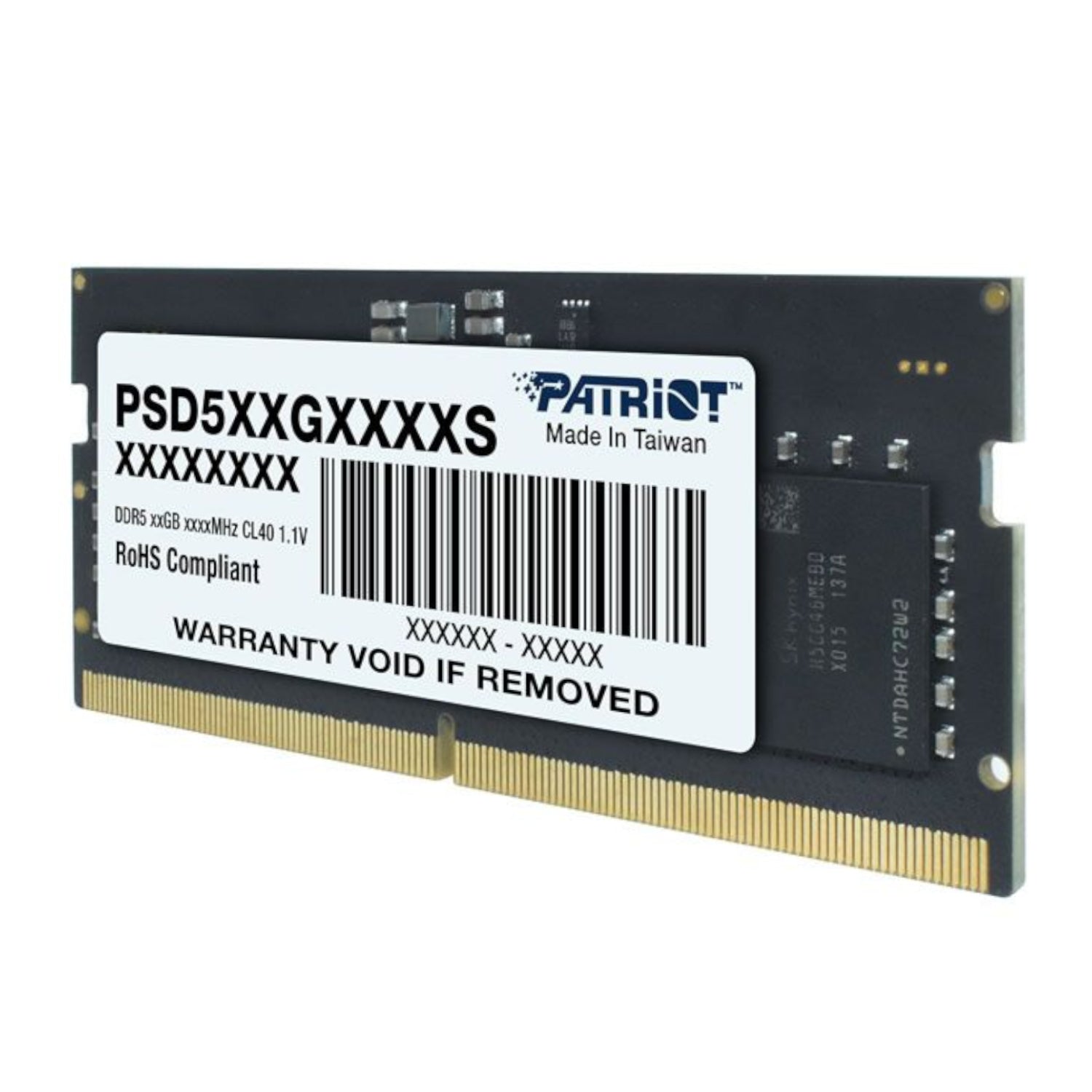 Patriot Signature Line DDR5 16GB 4800MHz Single Rank SODIMM Notebook Memory – image 2