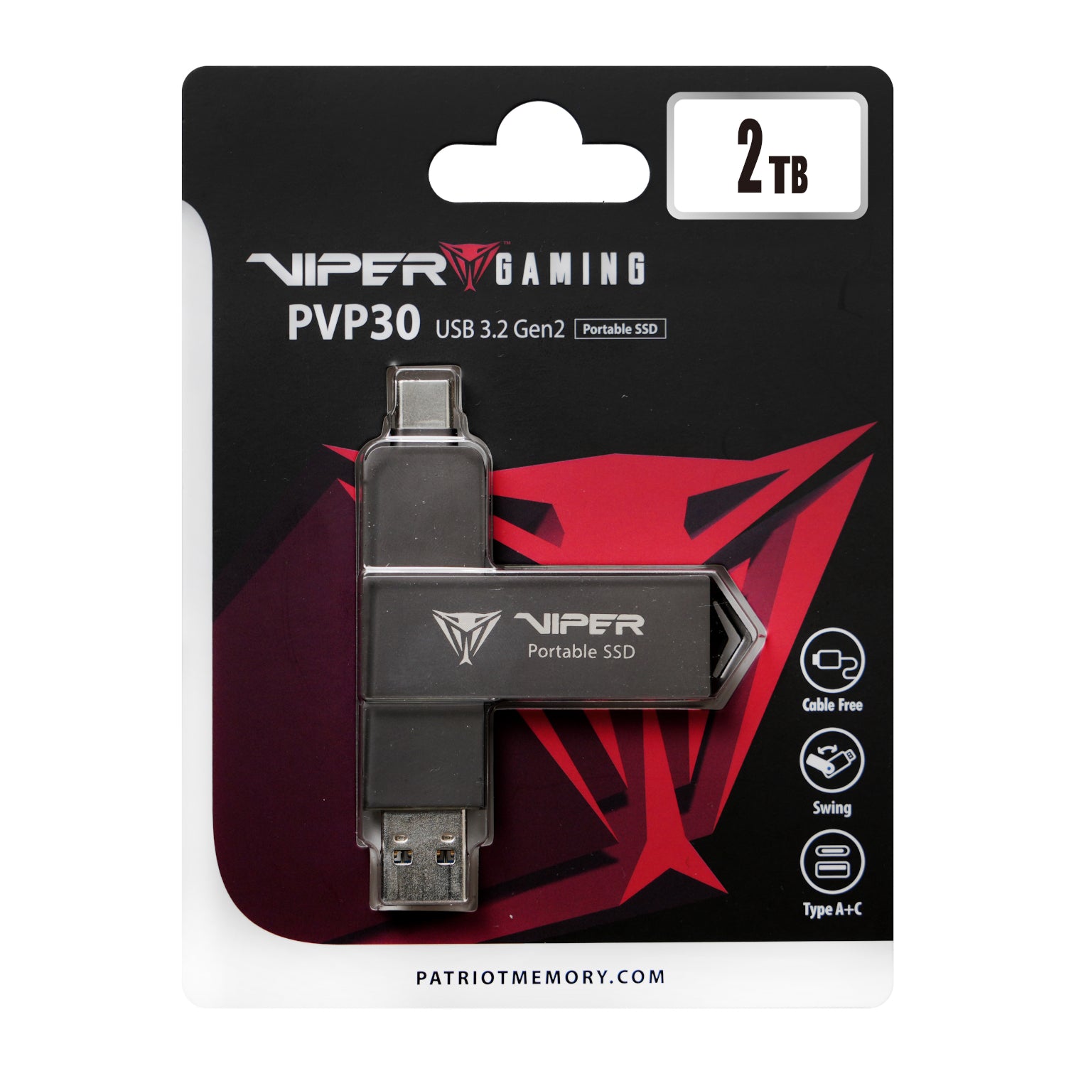 Patriot PVP30 2TB Duo Compact External Portable SSD – image 5