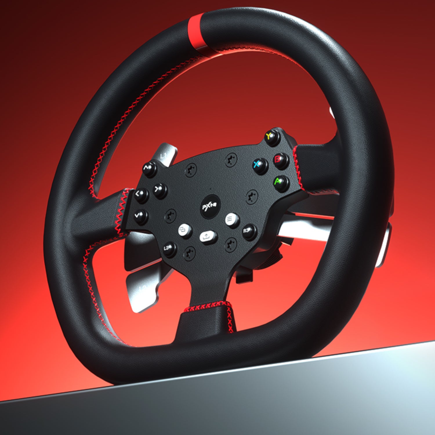 PXN V10 Ultra 270/900° 3.2nm Direct Drive USB Steering Wheel with Hall Effect Dual Pedals – image 3