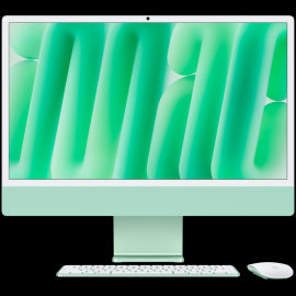 24-INCH IMAC WITH RETINA 4.5K DISPLAY: APPLE M4 CHIP WITH 10‑CORE CPU AND 10‑CORE GPU 16GB 512GB SSD - GREEN