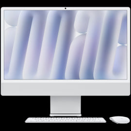 24-INCH IMAC WITH RETINA 4.5K DISPLAY NANO-TEXTURE GLASS: APPLE M4 CHIP WITH 10‑CORE CPU AND 10‑CORE GPU 256GB SSD 16GB - SILVER
