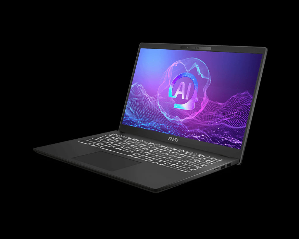 MODERN 15 H AI C2HMG-252ZA / INTEL CORE ULTRA 7 255H / DDR5 16GB 3200MHz (2x 8GB) / 512GB NVME PCIE SSD / INTEL ARC GRAPHICS / 15.6" FHD (1920*1080) 60Hz / WINDOWS 11 HOME/ NO BAG INCLUDED / CLASSIC BLACK / 1 YEAR WARRANTY