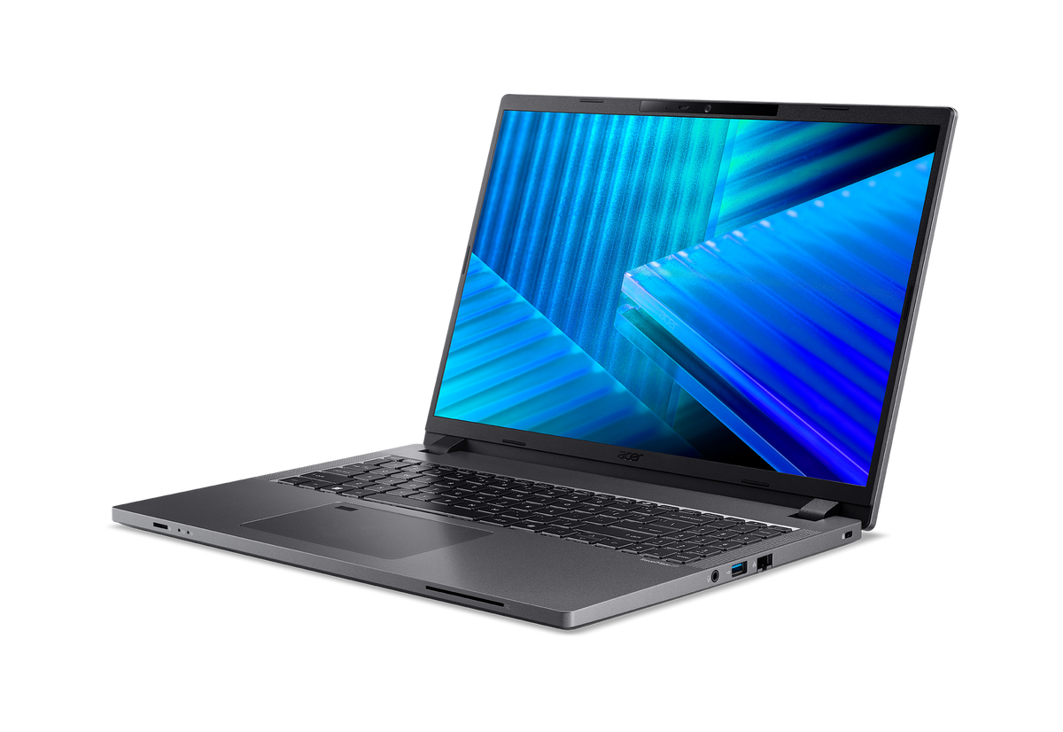 Acer TravelMate TMP216-71-G3-TCO-701H 16"WUXGA SlimBezel IPS Intel Core Ultra 7 processor 155H IPS 16 GB DDR5 Memory 512GB PCIe NVMe SSD Micro SD card reader WIFI6E+BT 2x2 AX+BT 6E Acer PBA FRP BackLit KB FHD IR camera 53Wh Li-ion battery 65W TypeC adapte
