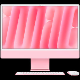 24-INCH IMAC WITH RETINA 4.5K DISPLAY: APPLE M4 CHIP WITH 10‑CORE CPU AND 10‑CORE GPU 16GB 512GB SSD - PINK