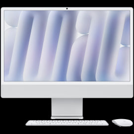 24-INCH IMAC WITH RETINA 4.5K DISPLAY: APPLE M4 CHIP WITH 10‑CORE CPU AND 10‑CORE GPU 16GB 512GB SSD - SILVER