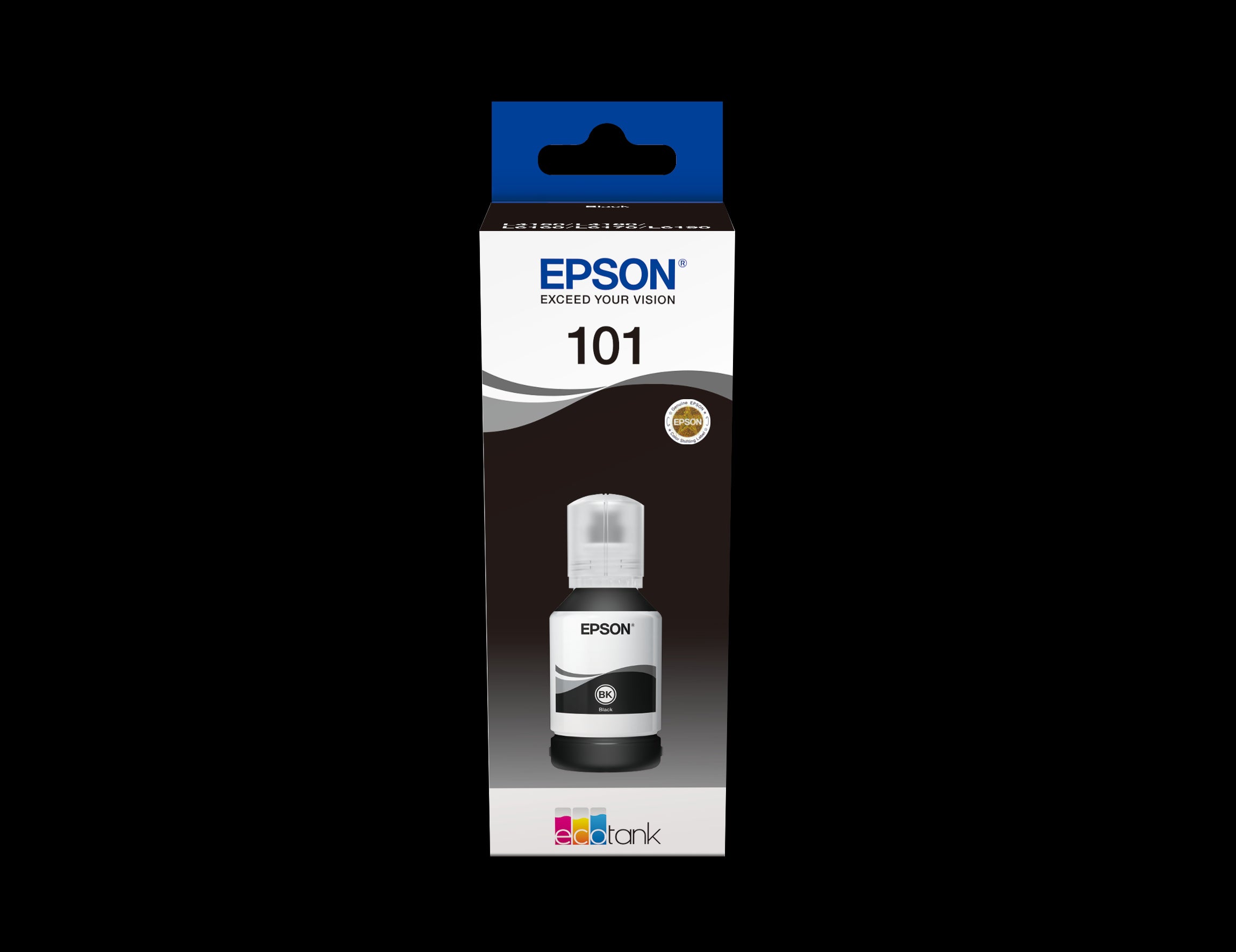101 Ink Bottles Black 127ml Ecotank L4150 / L4156 / L4160 / L4260 / L6160 / L6170 / L6176 / L6190 / L6270 / L6290 / L14150 7500 pages