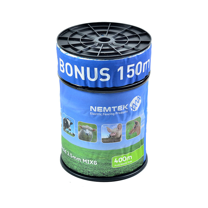 Poly Braid Mix 6 – 3.5mm, 400m Roll Plus 150m Bonus