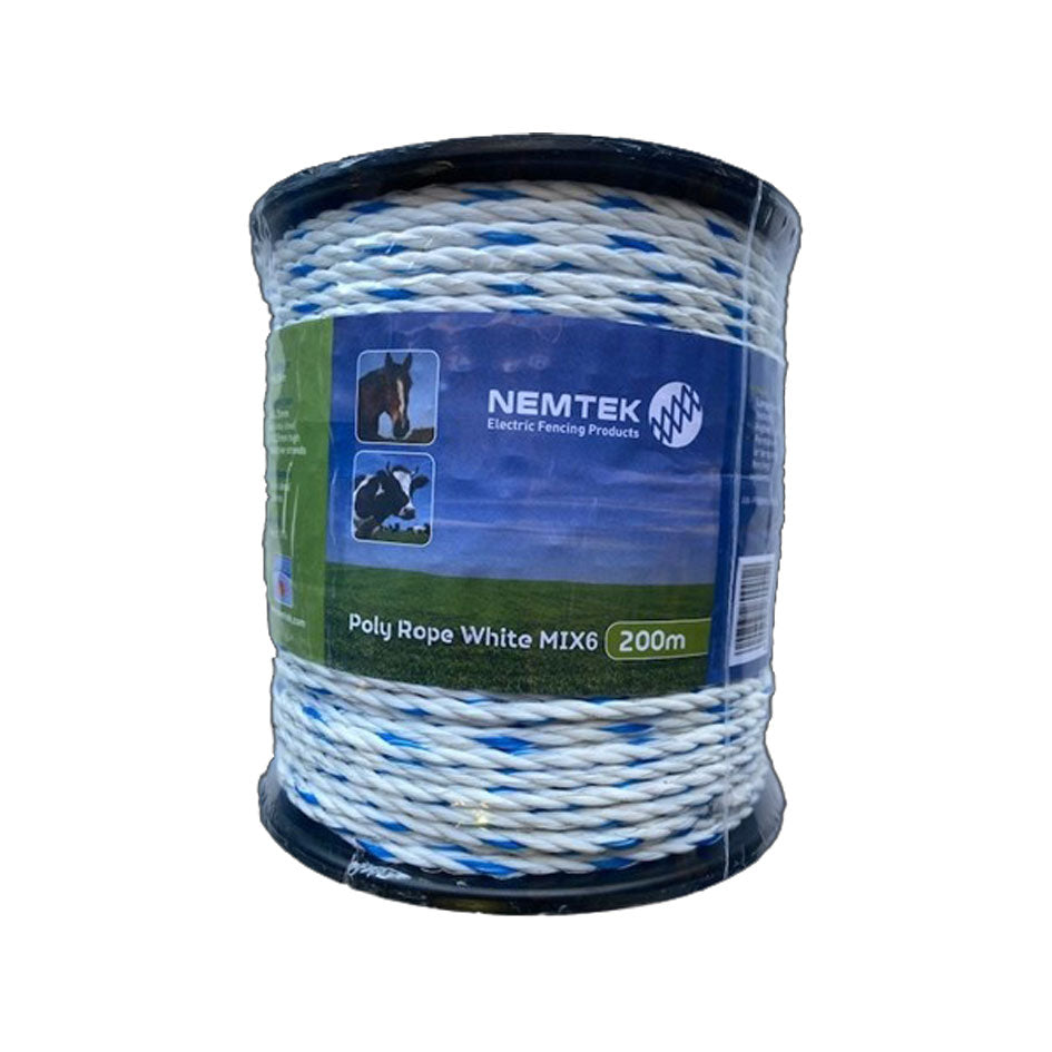 Poly Rope White Mix 6 200m