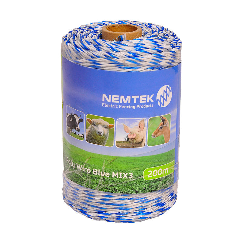 Poly Wire Blue Mix 3 200m