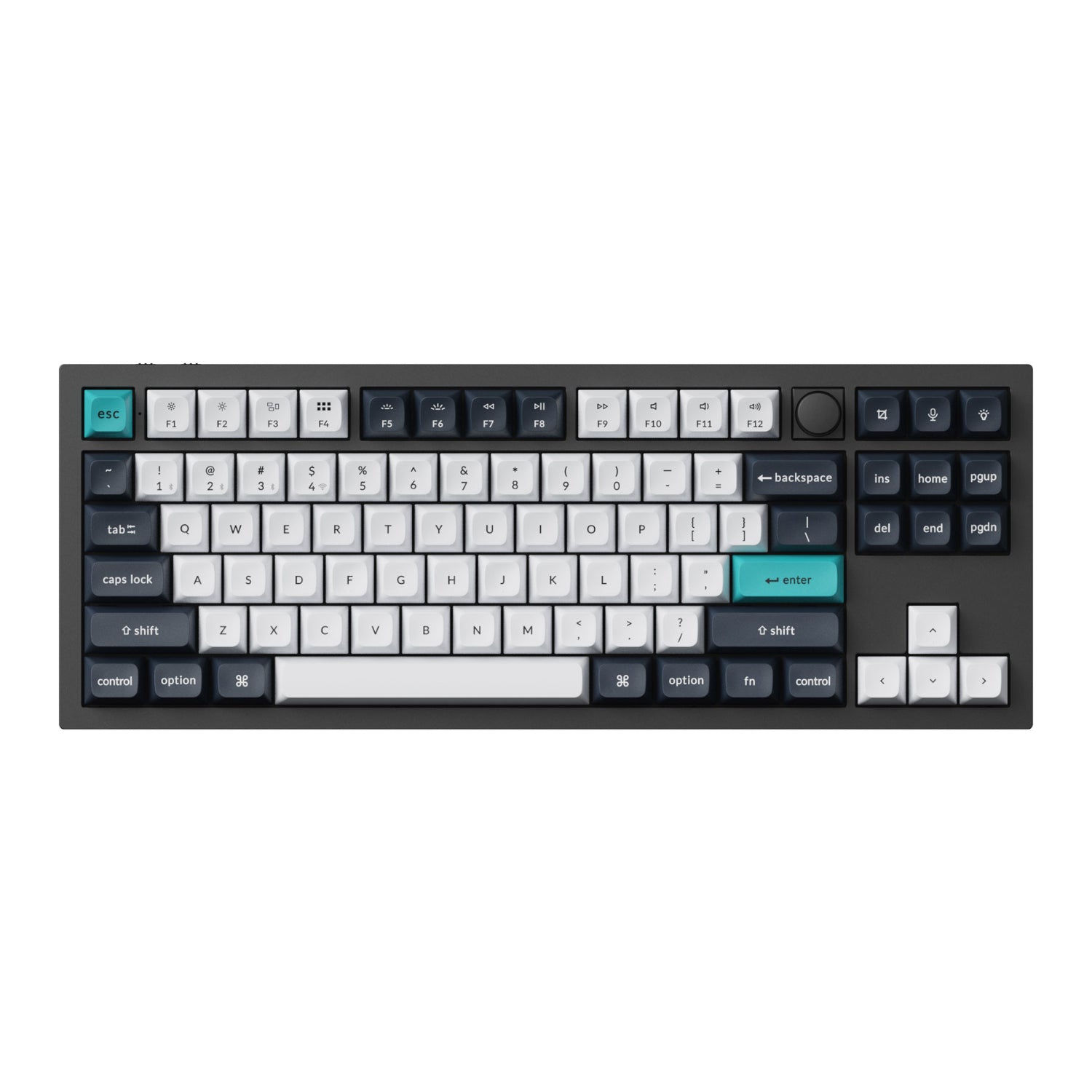 Keychron Q3 Max 80% Full Assembled Knob Red Switch Hot-Swap Gateron Jupiter RGB Wireless Keyboard - Black – image 2