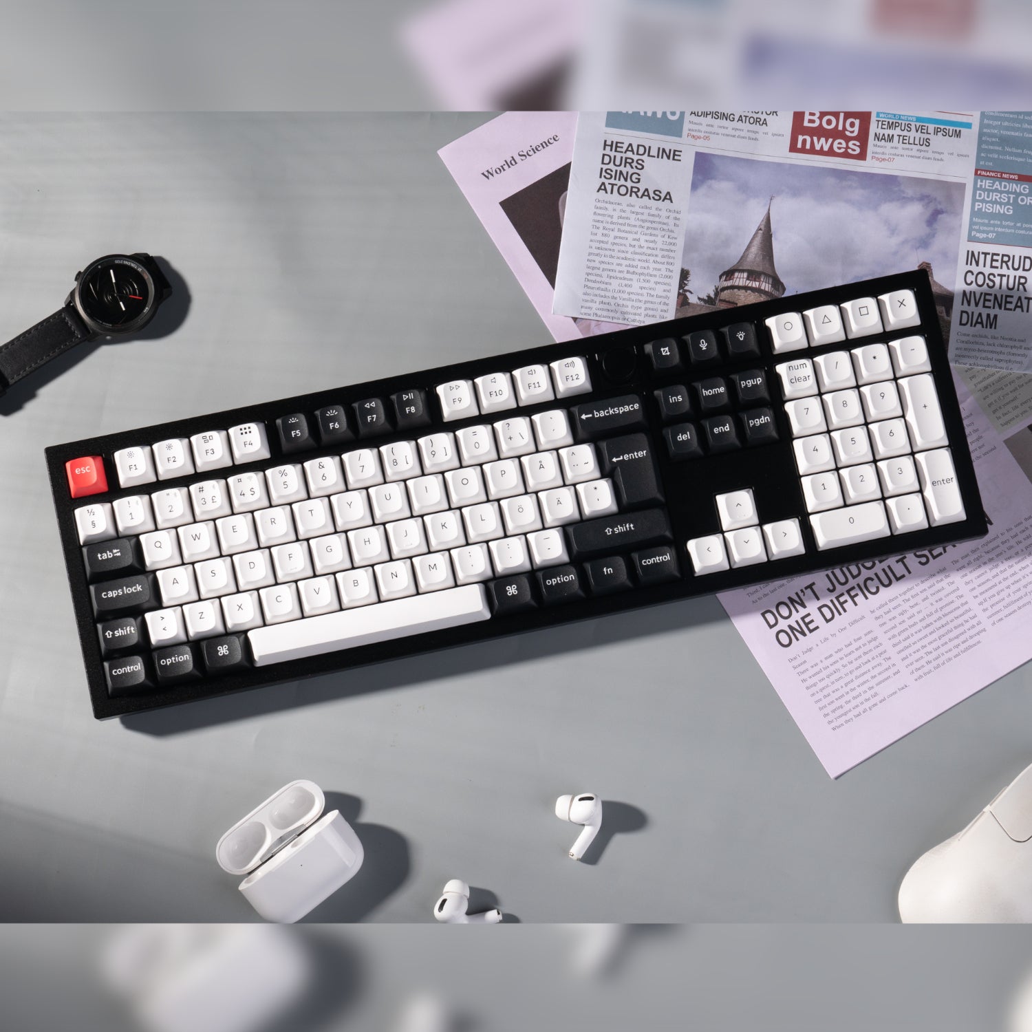 Keychron Q6 HE QMK Full-size Wireless Custom Mechanical Keyboard (Nebula Switch) – Carbon Black – image 4