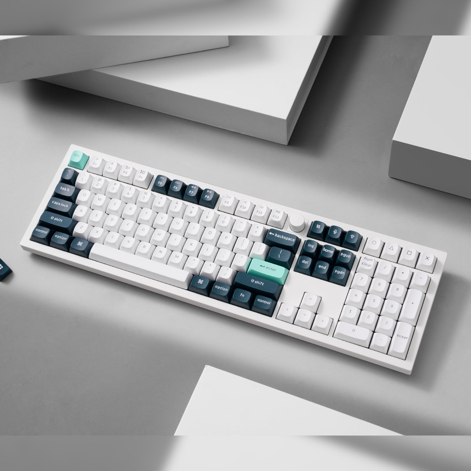 Keychron Q6 HE QMK Full-size Wireless Custom Mechanical Keyboard (Nebula Switch) – Shell White – image 3