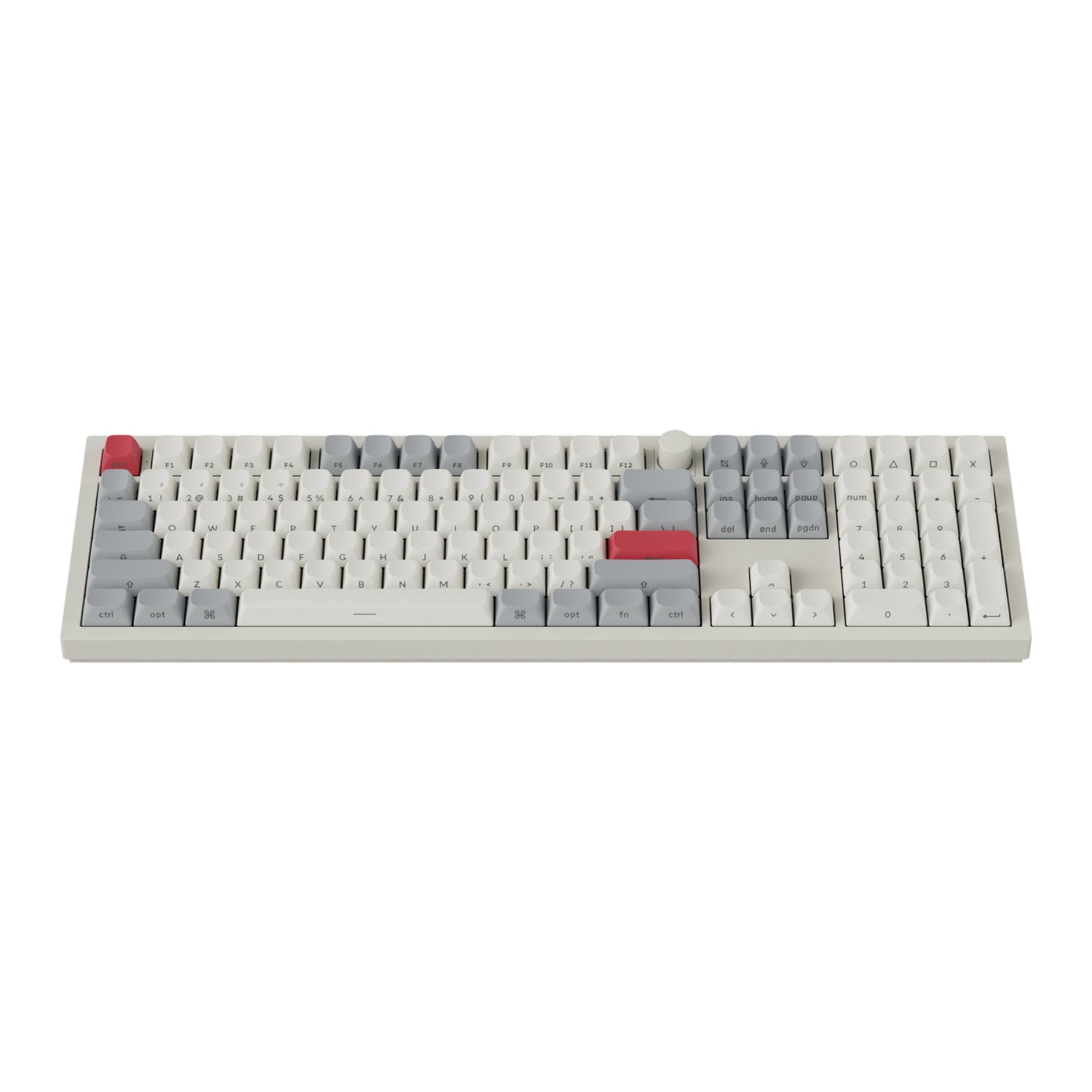Keychron Q6 Max QMK/VIA Wireless Custom Mechanical Keyboard OSA Gateron Red Jupiter Switches - Shell White – image 2