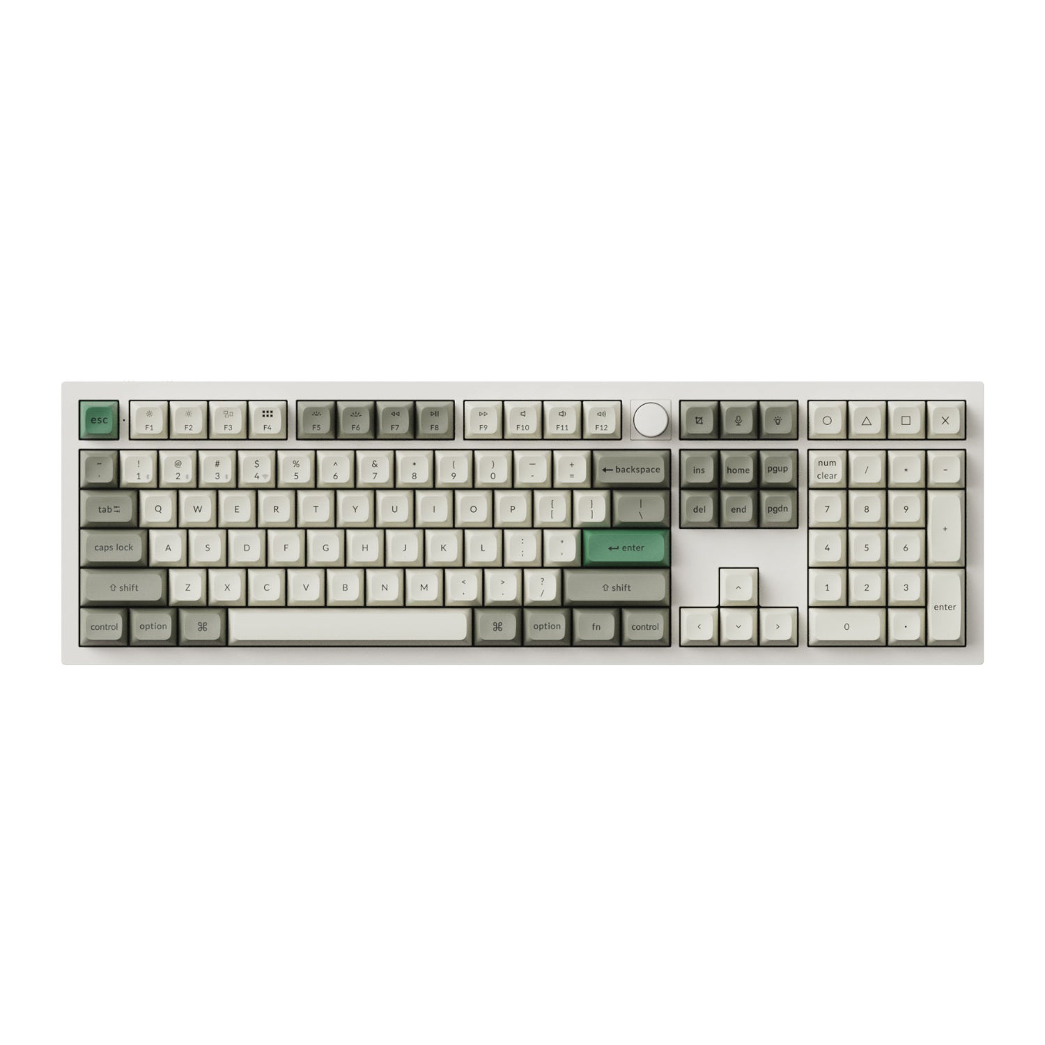 Keychron Q6 Max QMK/VIA Wireless Custom Mechanical Keyboard KSA Gateron Red Jupiter Switches - Shell White – image 2