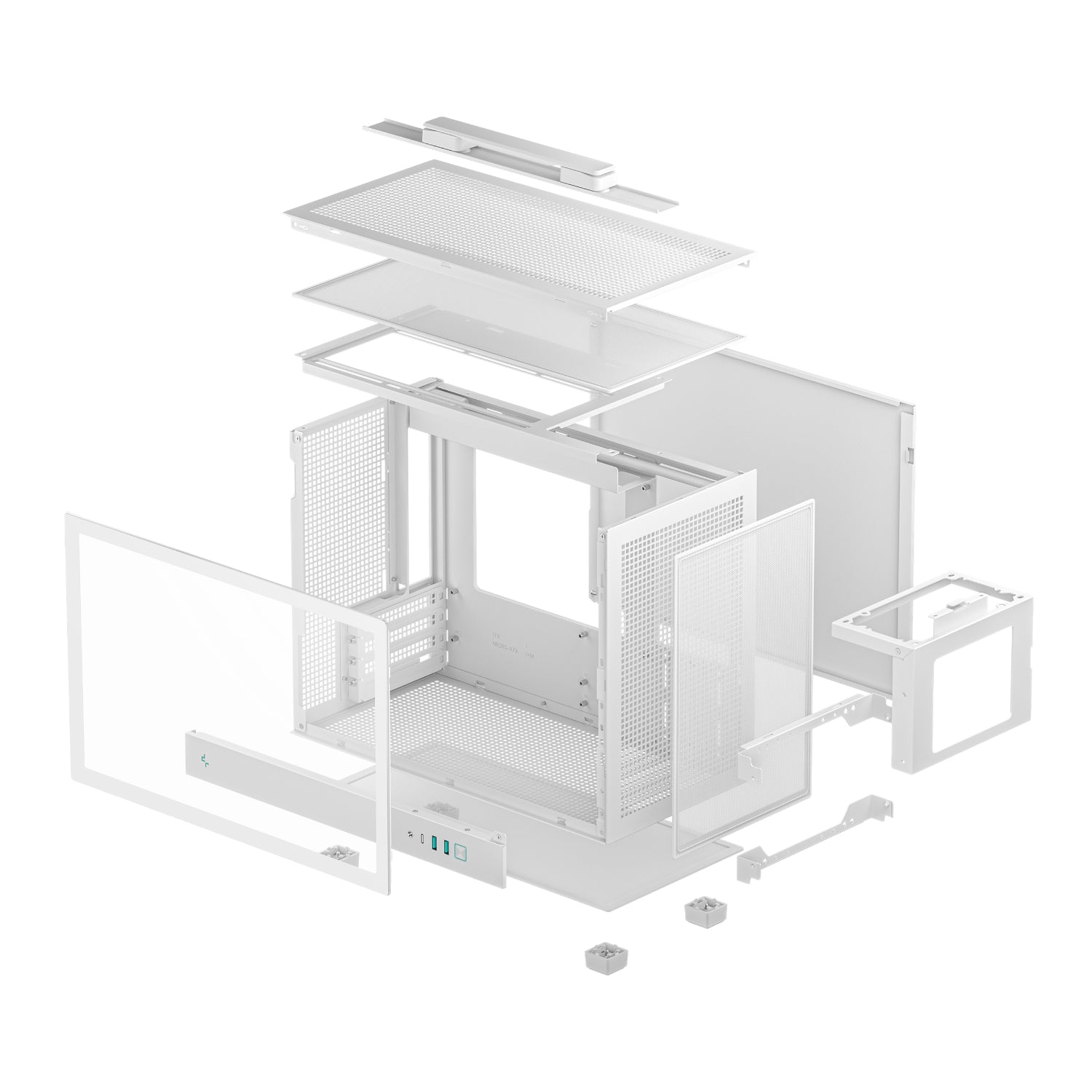 DeepCool CH160 PLUS Micro-ATX Chassis - White – image 7