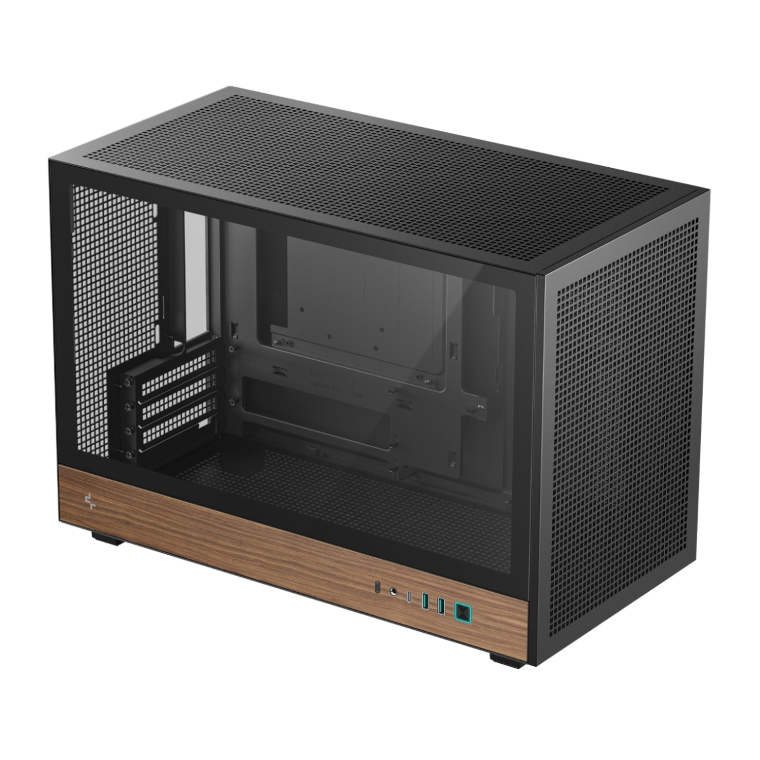 DeepCool CH260 Wood mATX Gaming Chassis - Black – image 4
