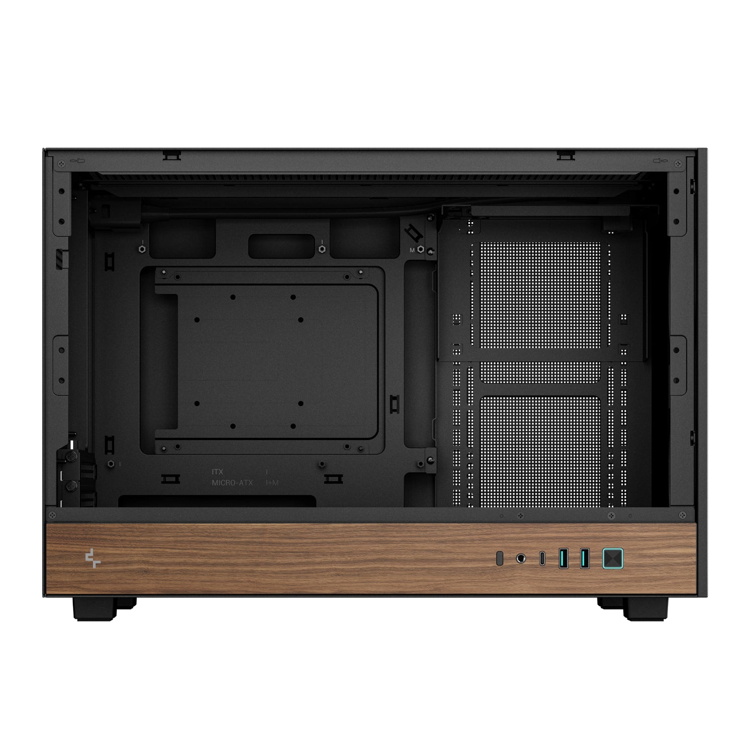 DeepCool CH260 Wood mATX Gaming Chassis - Black – image 6