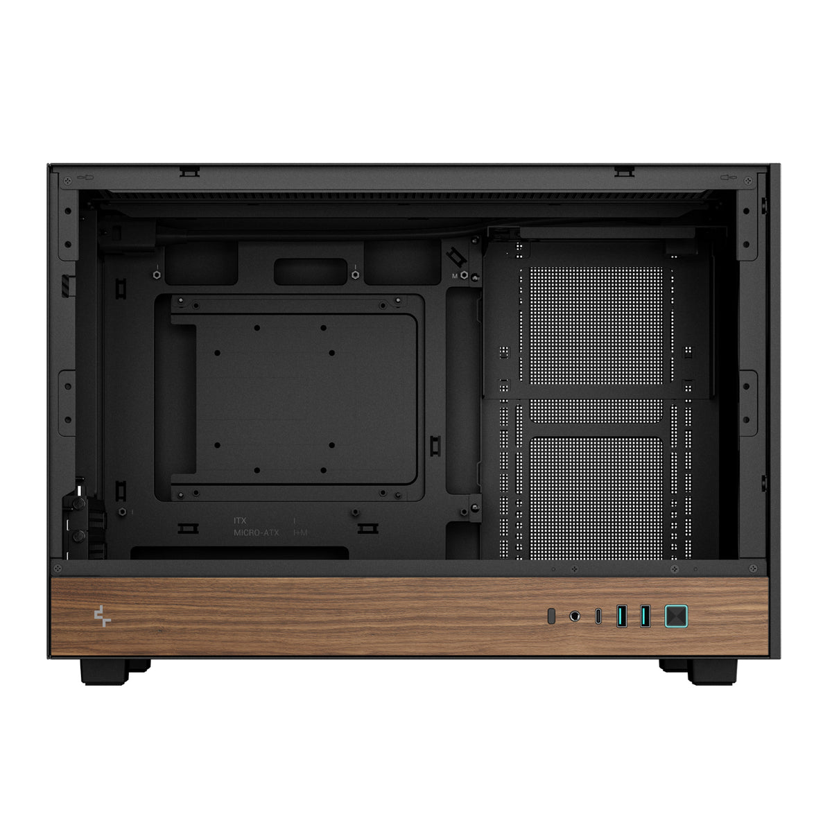 DeepCool CH260 Wood mATX Gaming Chassis - Black – image 6