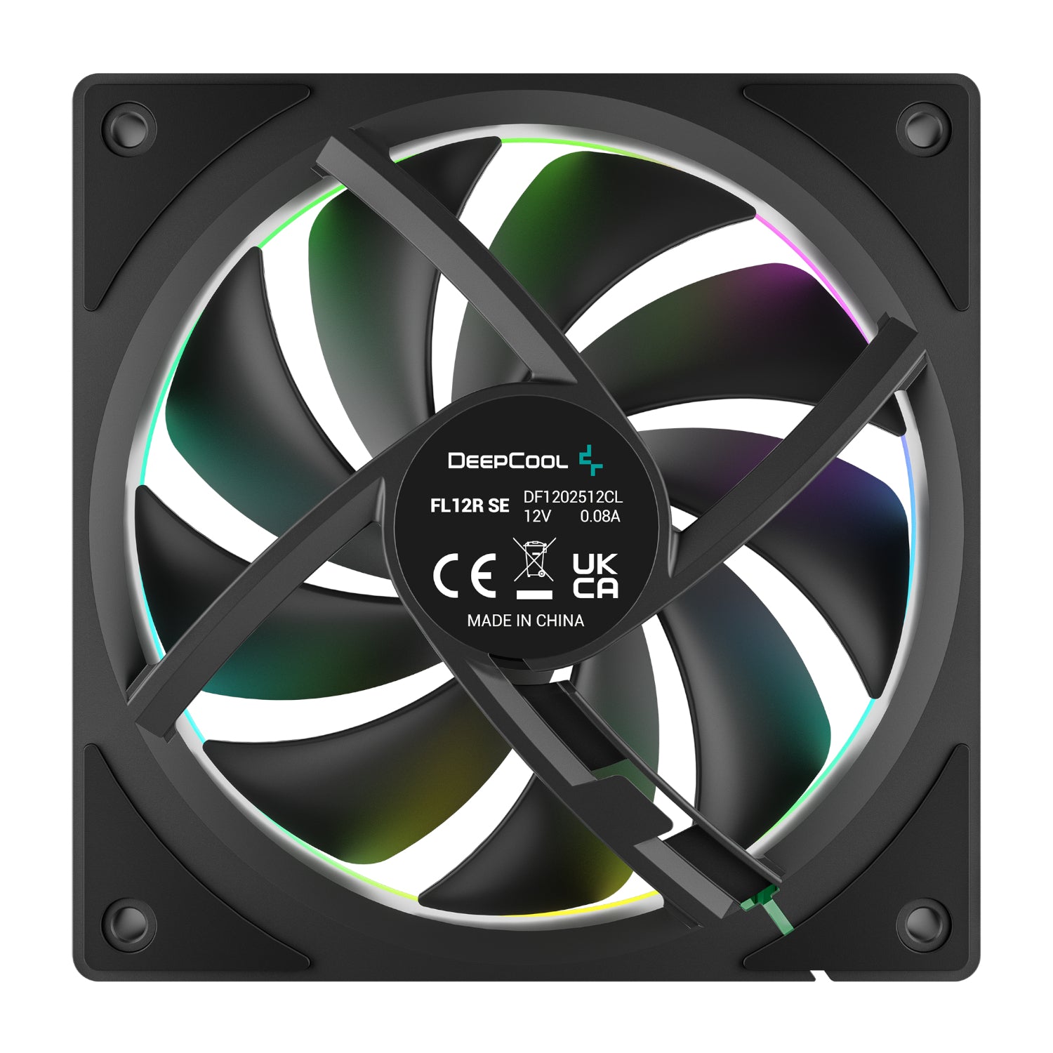 DeepCool FL12R SE 3-in-1 ARGB 120mm PWM 3 Fan Pack - Black – image 6