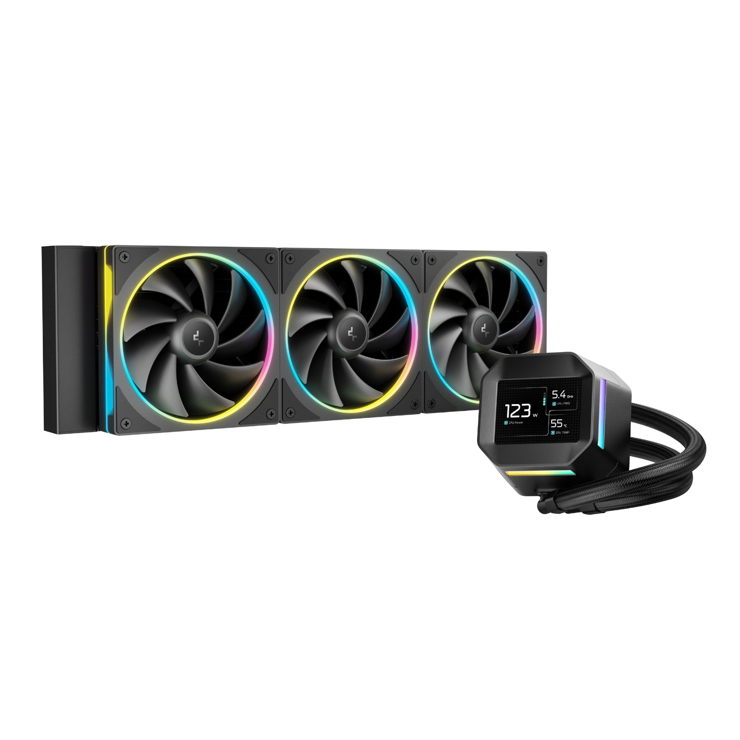 DeepCool LM360 ARGB 360mm AIO CPU Liquid Cooler - Black – image 2
