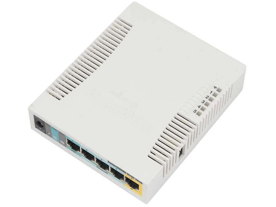 MikroTik 2.4GHz 2.5dBi 5 Port Ethernet WiFi Router