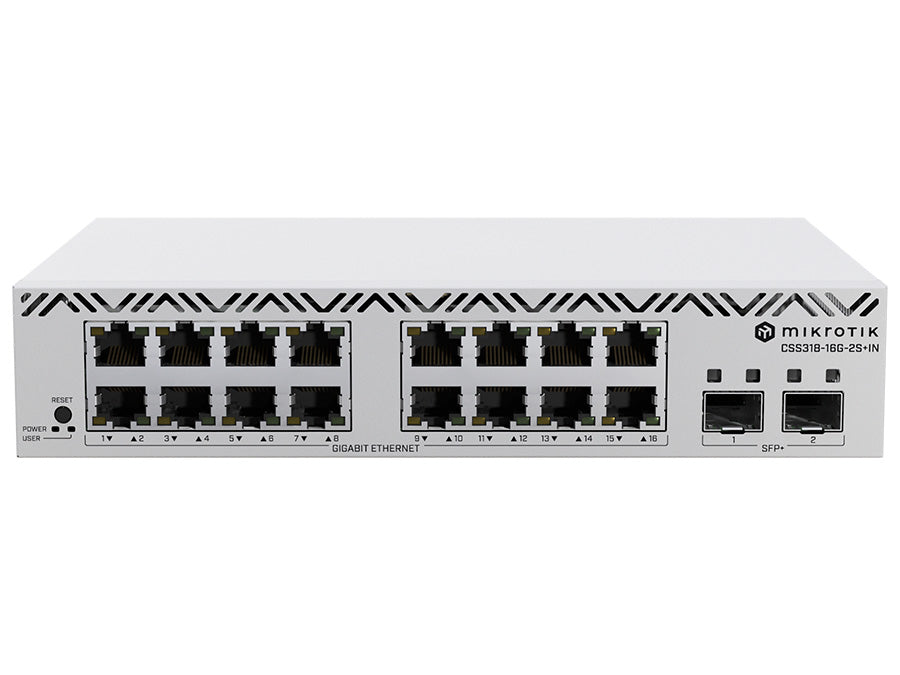 MikroTik SWoS Cloud Smart Switch 16 Port Gigabit 2 SFP+