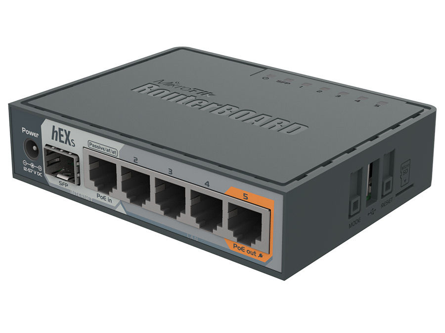 MikroTik hEX S 5 Port Gigabit 1x 2.5G SFP Desktop Router | E60iUGS