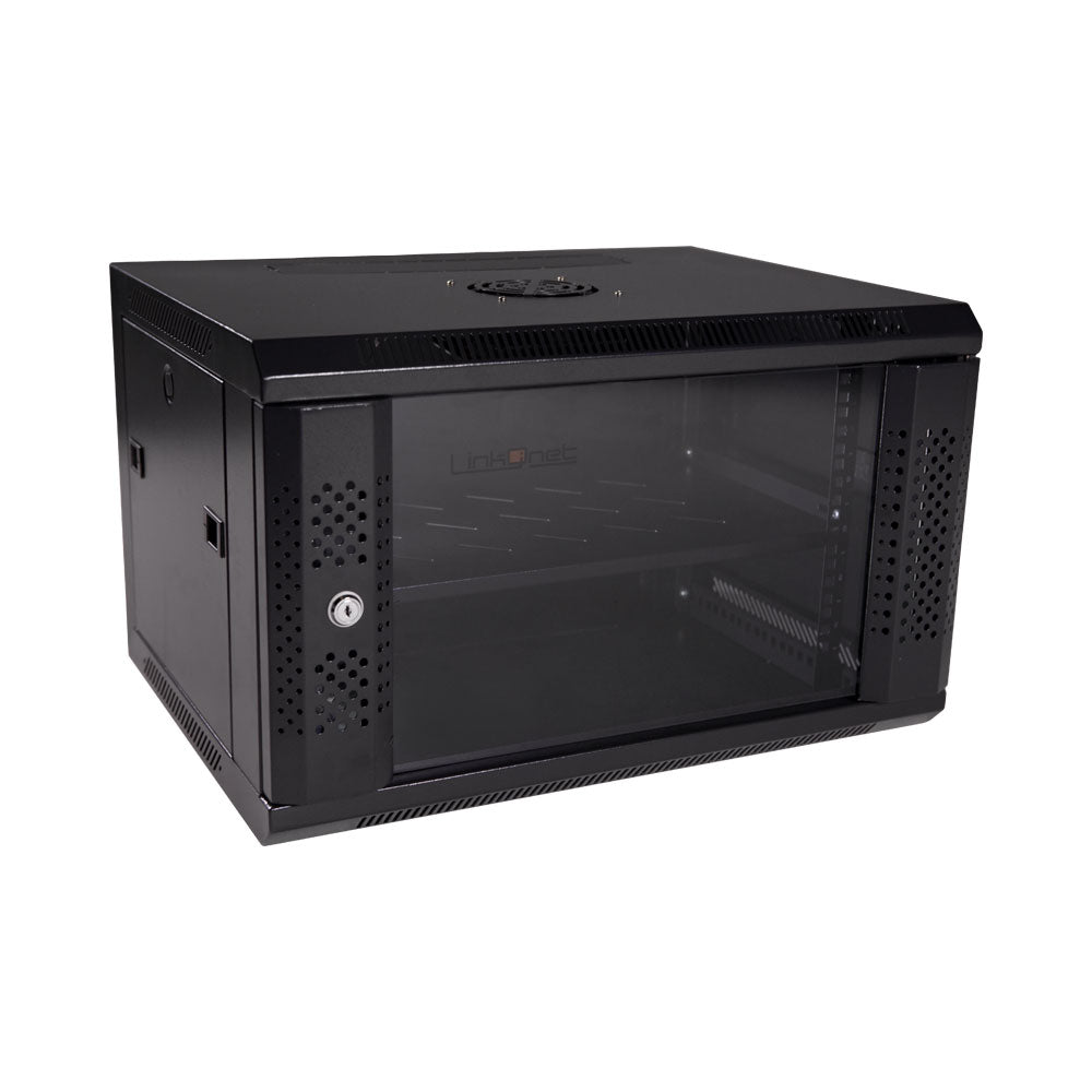 6U SINGLE SEC 600X450MM,1FAN,1 SHELF,FLAT PACK