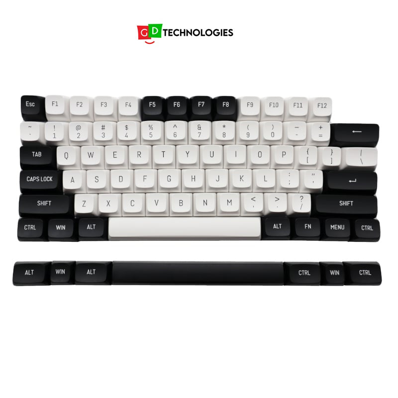 REDRAGON KeyCaps Black and White PBT 150Key set