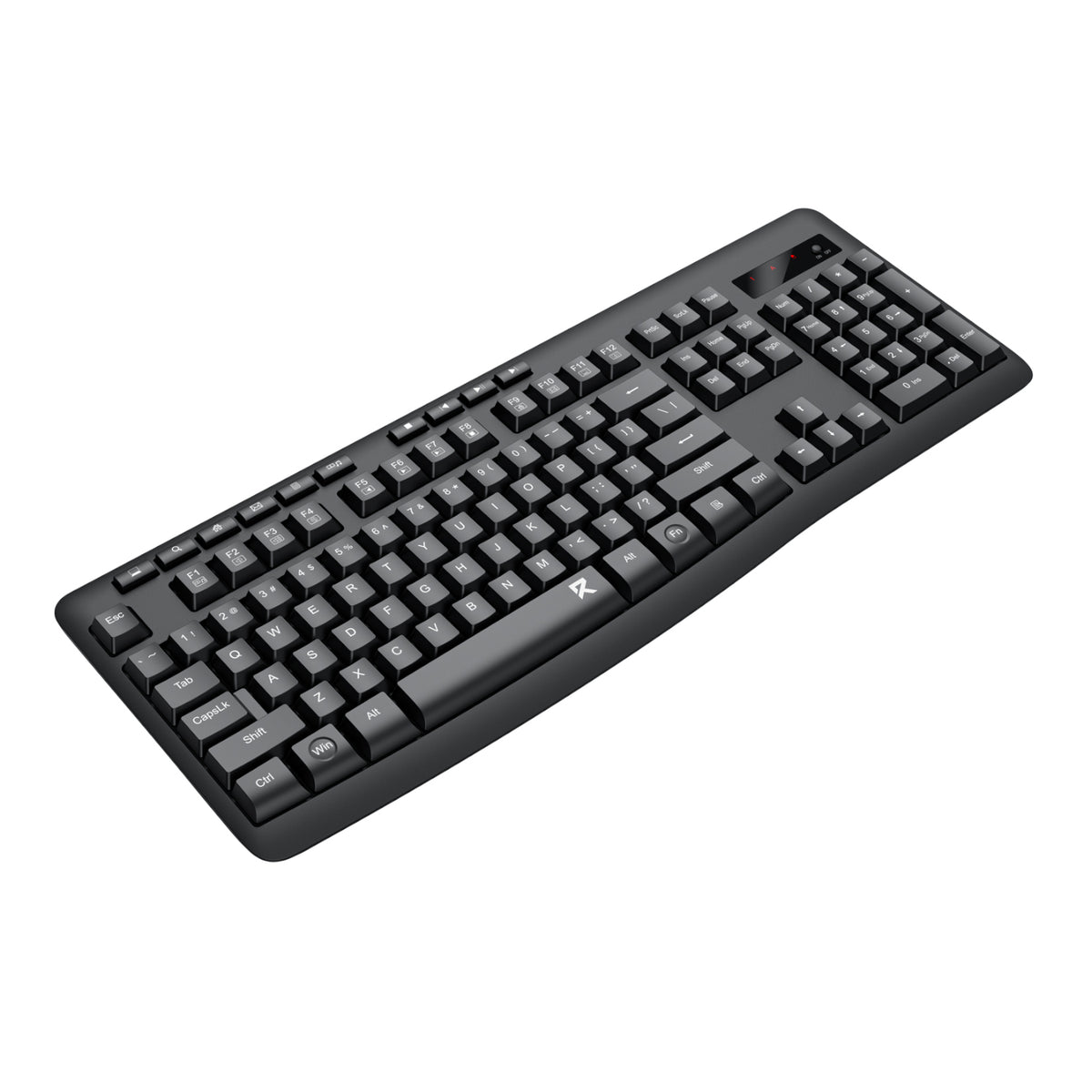 Redragon BK-7367 Full-size Ergonomic Wireless Membrane Office Keyboard - Black – image 2