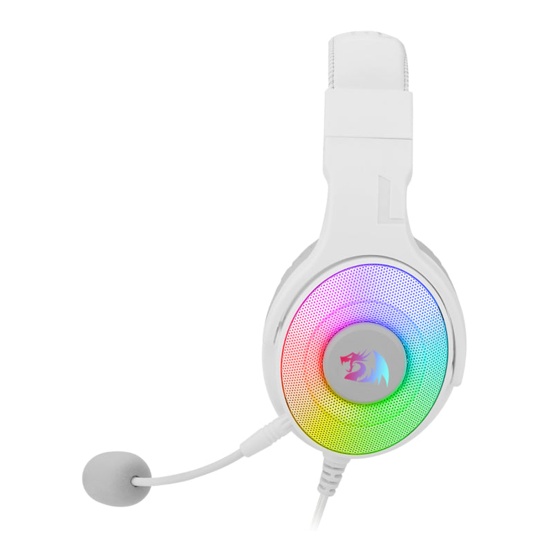 REDRAGON Over-Ear PANDORA USB (Power Only)|Aux (Mic and Headset) RGB Gaming Headset - White – image 2