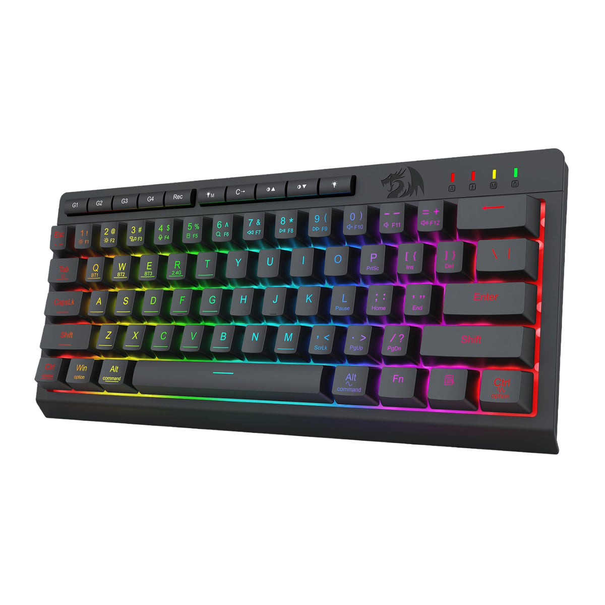 Redragon SHIVA K522 PRO RGB Wireless Gaming Keyboard- Black – image 4