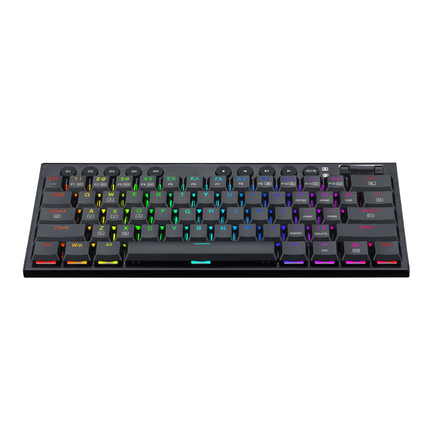 REDRAGON Horus Mini 61Key Red Switch RGB Low Profile Gaming Mechanical Keyboard - Black – image 2