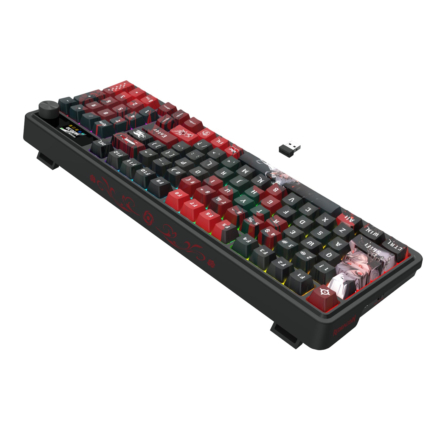 Redragon K719AK ARTEMIS PRO RGB Wireless LCD Mechanical Gaming Keyboard (Anime Edition) – image 4