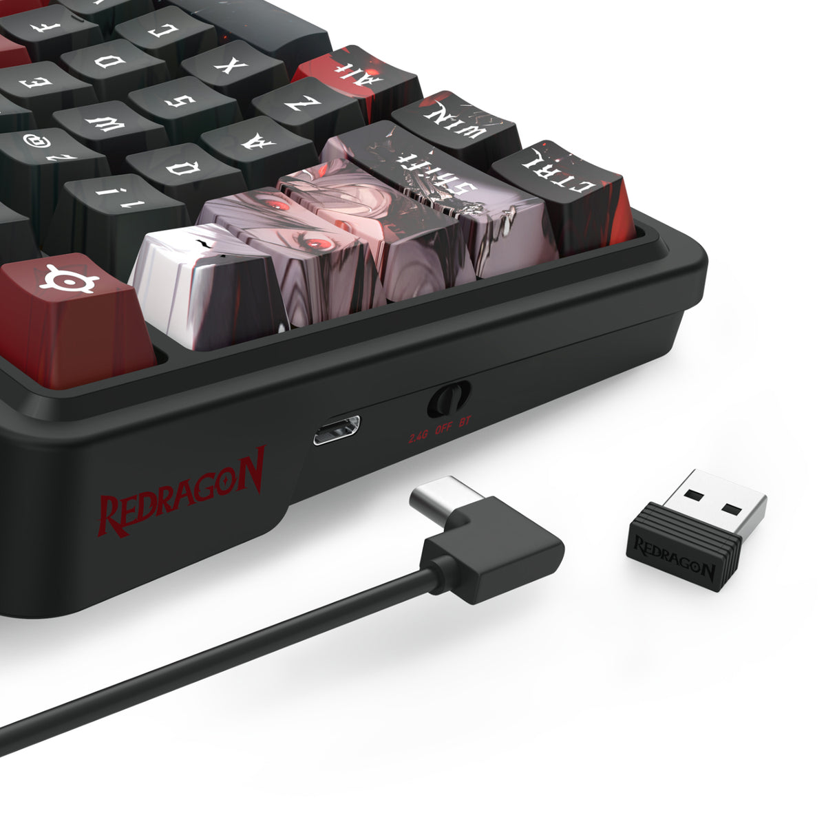 Redragon K719AK ARTEMIS PRO RGB Wireless LCD Mechanical Gaming Keyboard (Anime Edition) – image 6