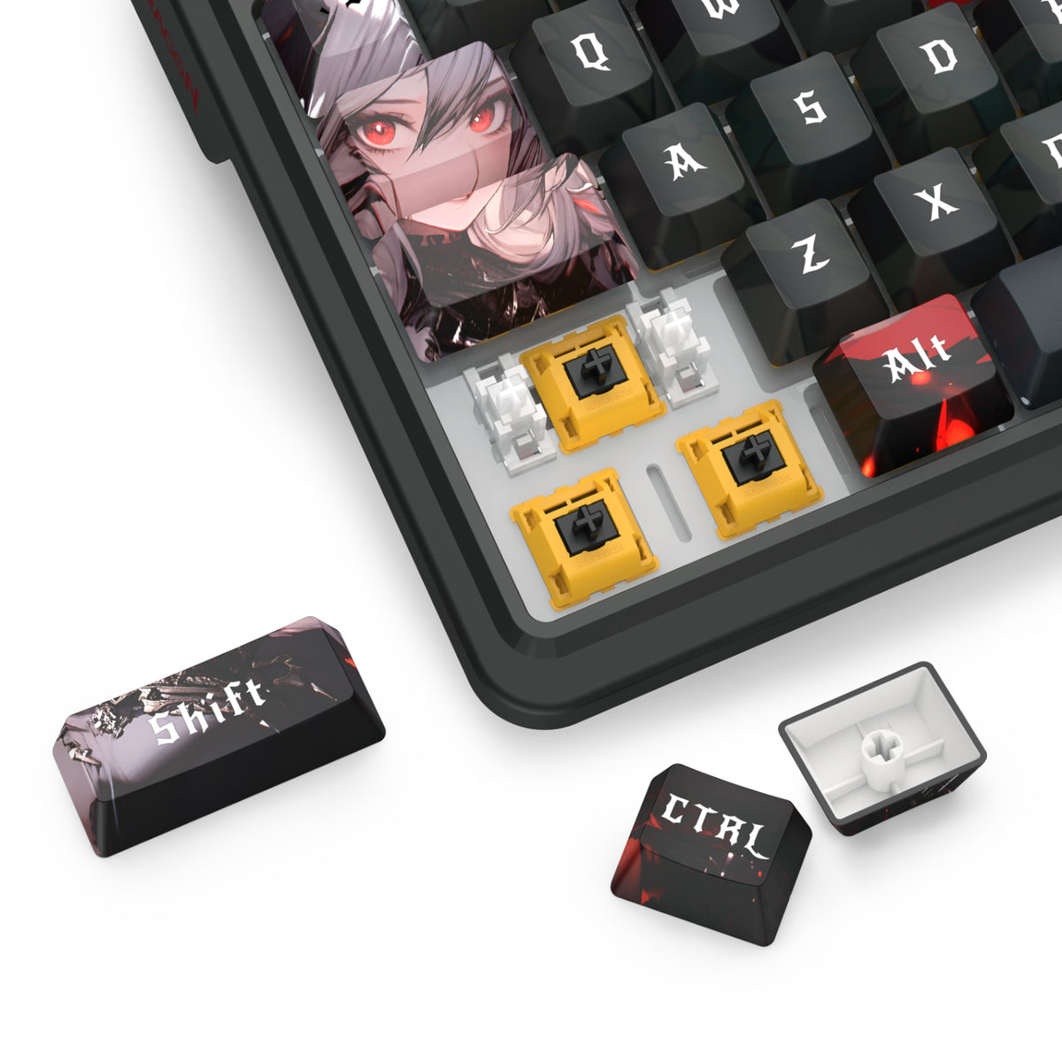 Redragon K719AK ARTEMIS PRO RGB Wireless LCD Mechanical Gaming Keyboard (Anime Edition) – image 7