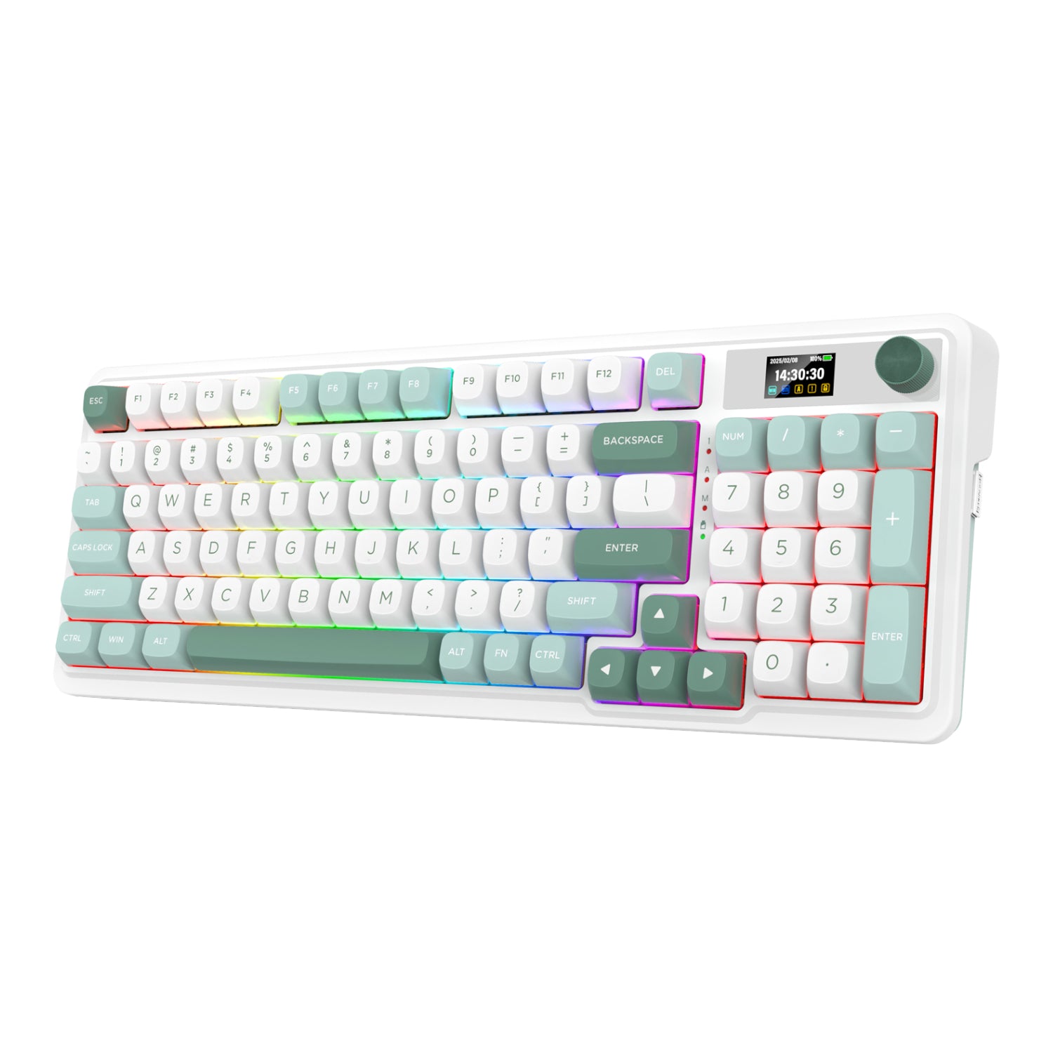 Redragon K719WGB GALATIN RGB PRO Full sized Wireless Gaming Keyboard - White – image 3