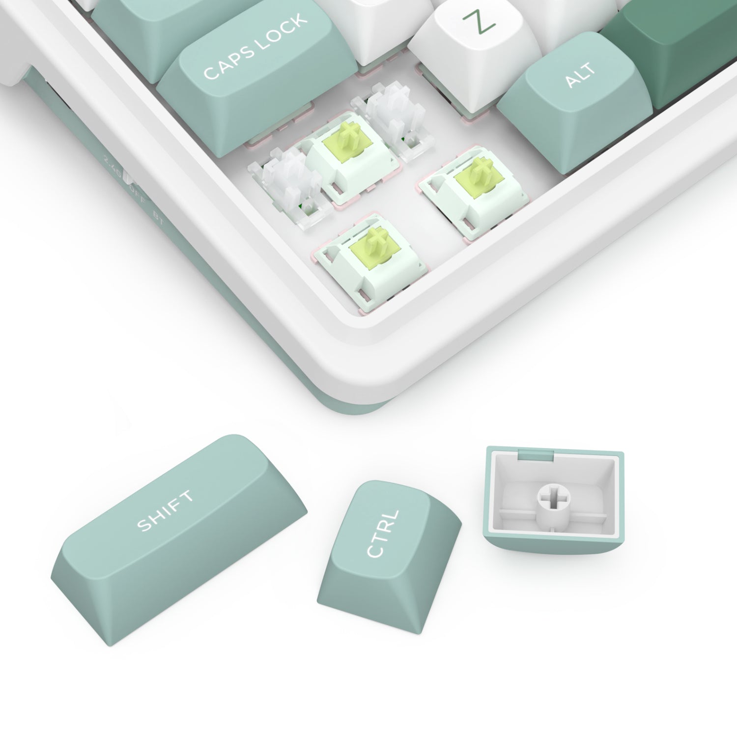 Redragon K719WGB GALATIN RGB PRO Full sized Wireless Gaming Keyboard - White – image 5