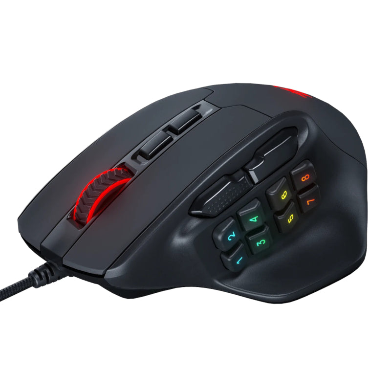 REDRAGON Aatrox 6200DP RGB MMO Gaming Mouse - Black – image 2